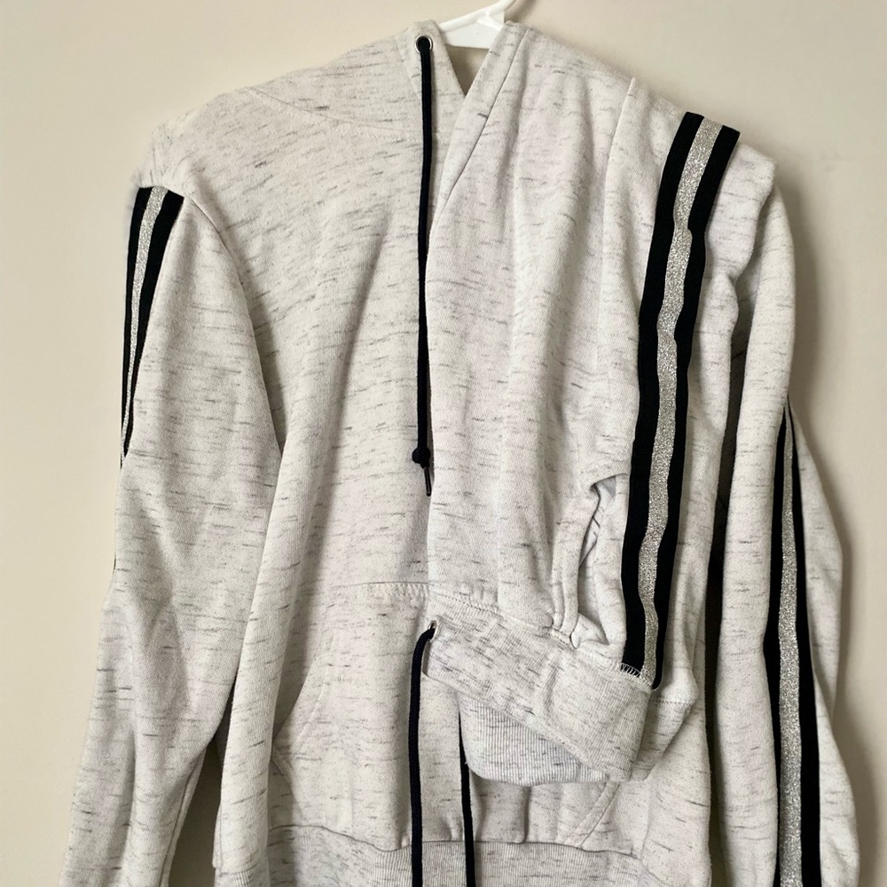 Glitter Sleeve Hoodie w/ Matching Glitter sleeved Joggers